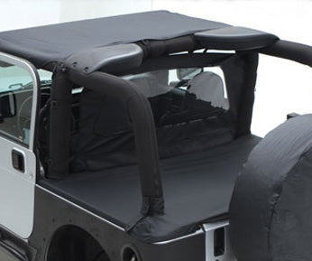 Smittybilt 90811 Bikini Top Standard 87-91 Wrangler YJ Gray Denim Smittybilt - Truck Part Superstore