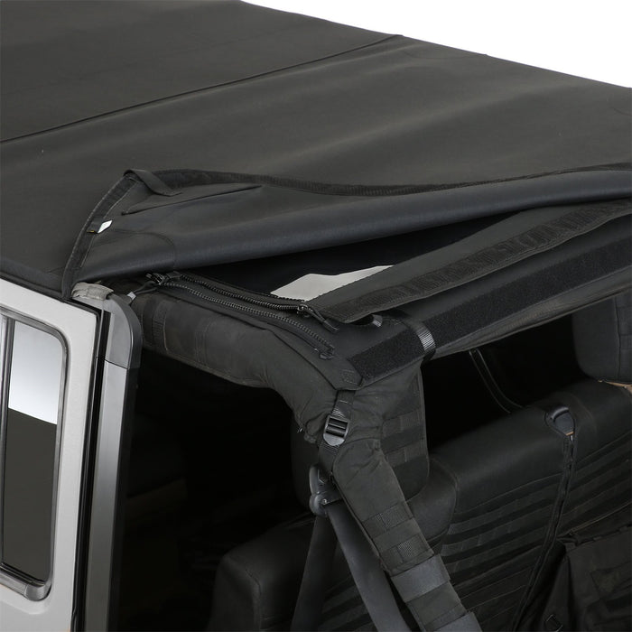 Smittybilt 9083135K Jeep JKU Bowless Top w/Tinted Windows Combo 2007-2018 Wrangler JK Unlimited 4-DR Black Diamond Smittybilt - Truck Part Superstore