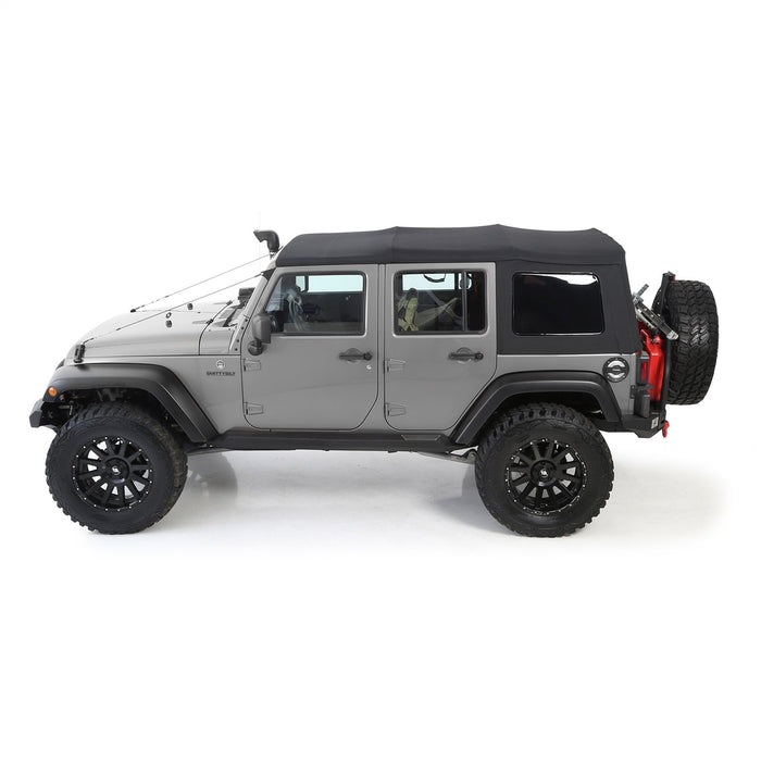 Smittybilt 9084235 Soft Top Premium Canvas 07-09 Wrangler JK 4 DR OEM Replacement W/Tinted Windows Black Diamond Smittybilt - Truck Part Superstore