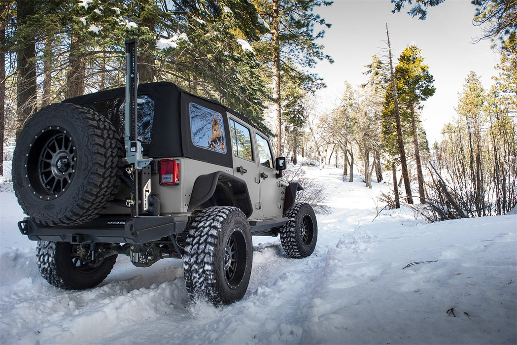 Smittybilt 9084235 Soft Top Premium Canvas 07-09 Wrangler JK 4 DR OEM Replacement W/Tinted Windows Black Diamond Smittybilt - Truck Part Superstore
