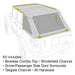 Smittybilt 9087135K Jeep JKU Protek Bowless Top w/Tinted Windows Combo 2007-2018 Wrangler JK Unlimited 4-DR Black Smittybilt - Truck Part Superstore