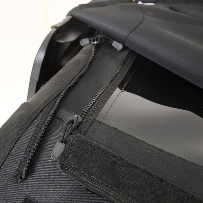 Smittybilt 9087235 Jeep JKU Protec Bowless Top w/Tinted Windows No Door Uppers 2007-2018 Wrangler JK Unlimited 4-DR Black Smittybilt - Truck Part Superstore