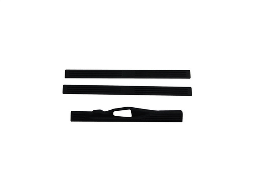 Auto Ventshade (AVS) 90924 Stepshield® Door Sill Protector; Black; 3 pc.; Custom; Front; - Truck Part Superstore