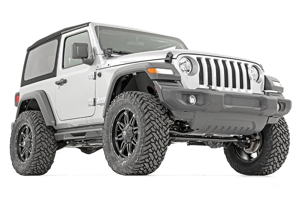 Rough Country 90950 3.5 Inch Jeep Suspension Lift Kit Vertex Reservoir Stage 2 Coils & Adj. Control Arms 18-20 Wrangler JL Rubicon-2 Door Rough Country - Truck Part Superstore