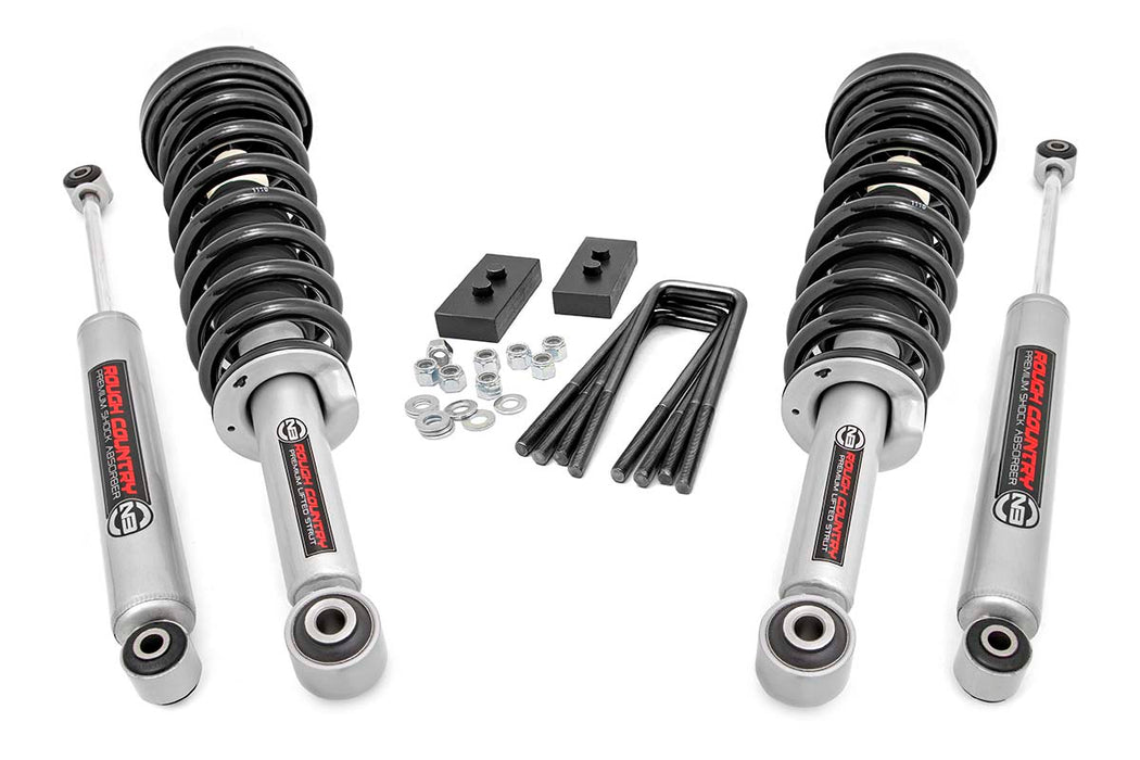 Rough Country 50004 2 Inch Leveling Lift Kit Lifted Struts & N3 Shocks 09-13 F-150 Rough Country - Truck Part Superstore