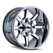CALI OFF-ROAD 9100-22237C BUSTED (9100) CHROME 22X12 6-135/6-139.7 -44MM 108MM - Truck Part Superstore