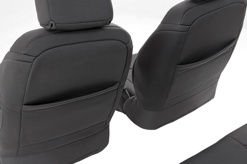 Rough Country 91002A Jeep Neoprene Seat Cover Set Black 08-10 Wrangler JK Unlimited Rough Country - Truck Part Superstore