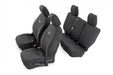 Rough Country 91003 Jeep Neoprene Seat Cover Set Black 11-12 Wrangler JK Unlimited Rough Country - Truck Part Superstore