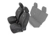 Rough Country 91004F Jeep Neoprene Front Seat Cover Black 13-18 Wrangler JK Unlimited Rough Country - Truck Part Superstore