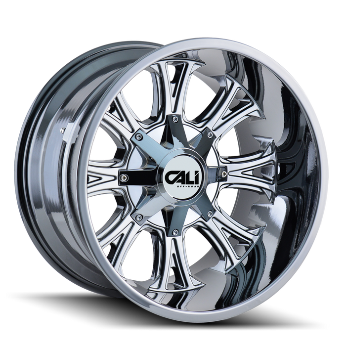 CALI OFF-ROAD 9101-2276C AMERICANA (9101) CHROME 20X12 8-165.1/8-170 -44MM 130.8MM - Truck Part Superstore