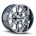 CALI OFF-ROAD 9101-2237C AMERICANA (9101) CHROME 20X12 6-135/6-139.7 -44MM 108MM - Truck Part Superstore