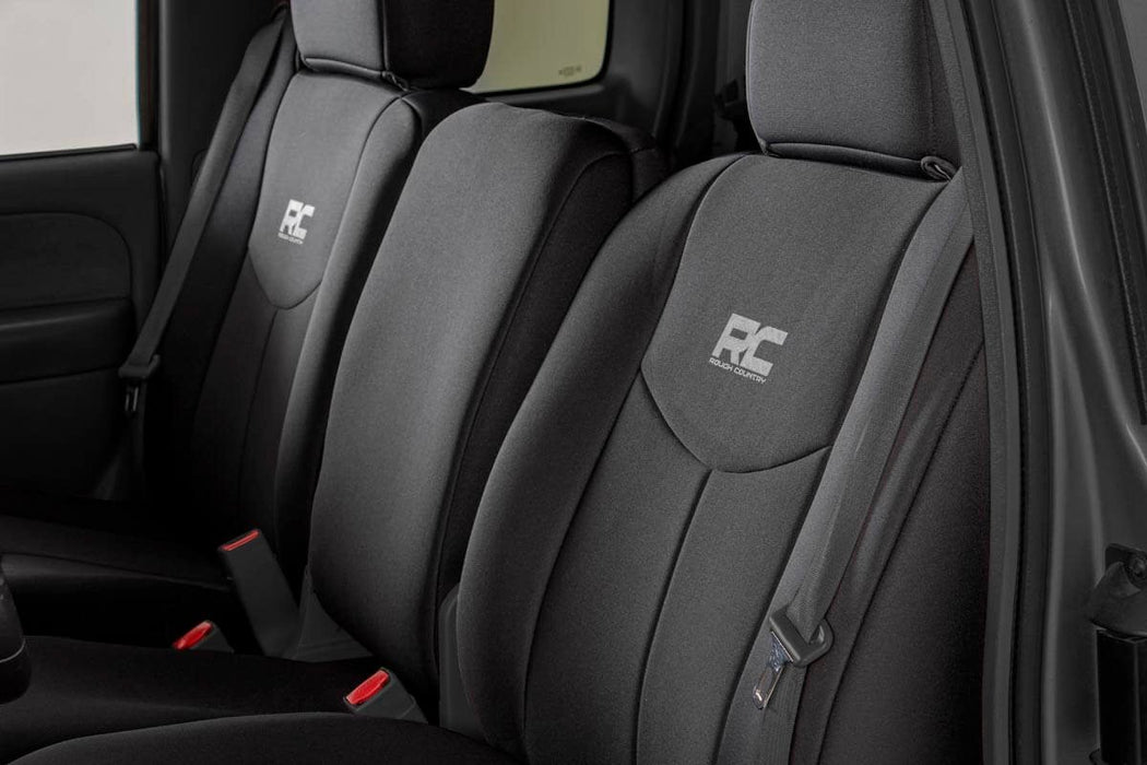 Rough Country 91014 Neoprene Rear Seat Cover Black 99-06 Silverado/Sierra 1500 Rough Country - Truck Part Superstore