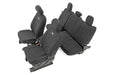Rough Country 91018 F-150 Neoprene Front & Rear Seat Cover Black 15-20 F-150 XL, XLT Rough Country - Truck Part Superstore