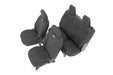 Rough Country 91020 Jeep Neoprene Seat Cover Set Black 18-20 Wrangler JL Rough Country - Truck Part Superstore