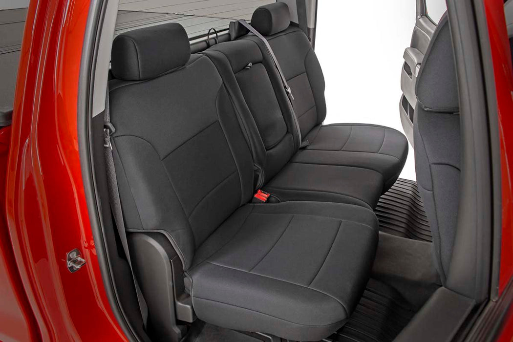 Rough Country 91024 Neoprene Front Seat Covers Black 14-18 Silverado/Sierra 1500 Rough Country - Truck Part Superstore
