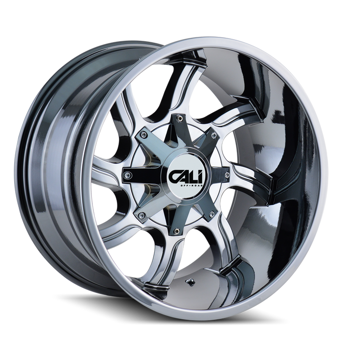 CALI OFF-ROAD 9102-2976C0 TWISTED (9102) CHROME 20X9 8-165.1/8-170 0MM 130.8MM - Truck Part Superstore
