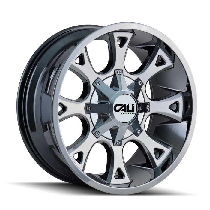 CALI OFF-ROAD 9103-2137C ANARCHY (9103) CHROME 20X10 6-135/6-139.7 -19MM 108MM - Truck Part Superstore