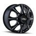 CALI OFF-ROAD 9105-22879BF BRUTAL (9105) FRONT BLACK/MILLED SPOKES 22X8.25 8-210 127MM 154.2MM - Truck Part Superstore
