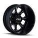 CALI OFF-ROAD 9105-2870BR BRUTAL (9105) REAR BLACK/MILLED SPOKES 20X8.25 8-170 -180MM 124.9MM - Truck Part Superstore