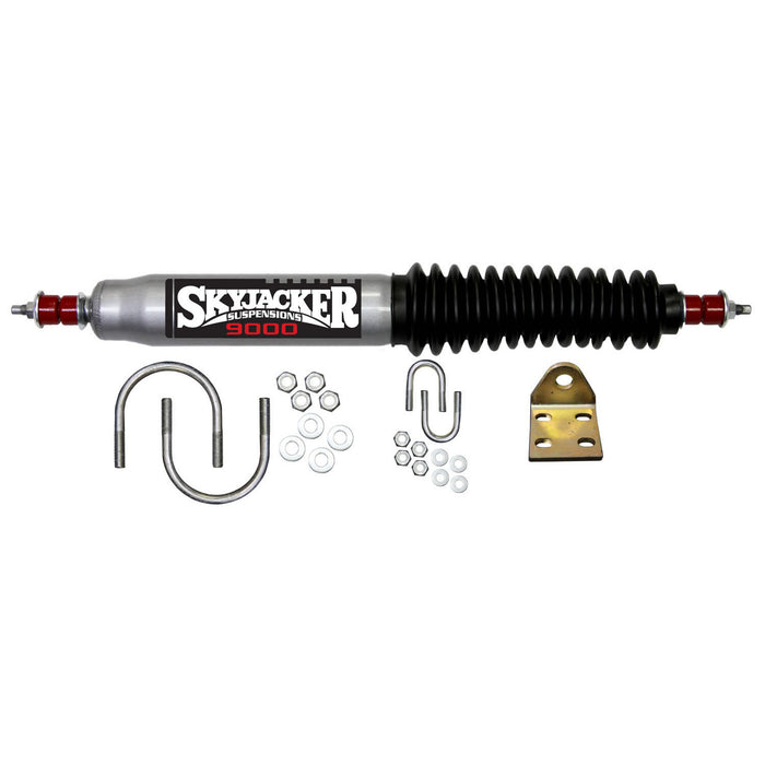 Skyjacker 9110 Steering Stabilizer Single Kit For Use w/Straight Axle Silver w/Black Boot Skyjacker - Truck Part Superstore