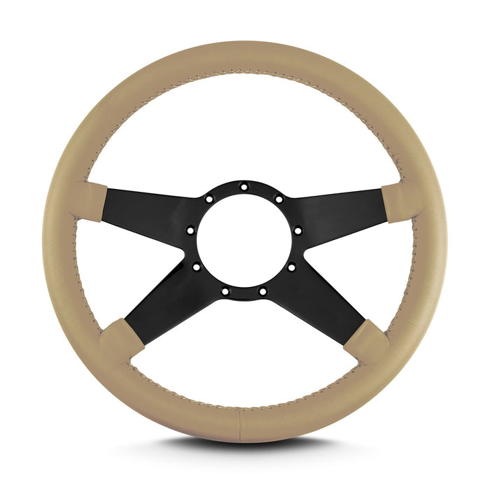 Lokar 91109 Lecarra Mark 9 Standard Steering Wheel; Tan; Black Spokes; 14 in. Standard Grip; - Truck Part Superstore