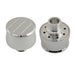 Mr Gasket 9116G Chrome Aluminum Breather; Push-In; Ball Milled; - Truck Part Superstore