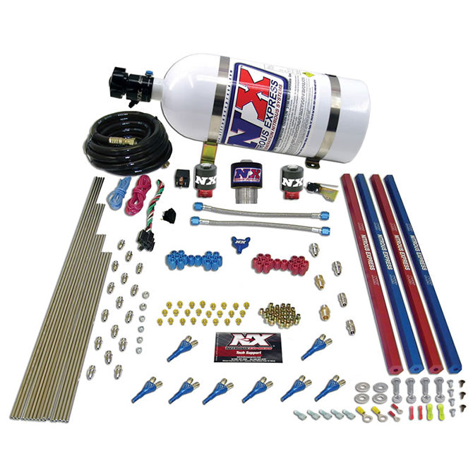 Nitrous Express 91206-15 PRO-SHK/GAS (200;300;400;500;600HP) W/RAILS AND 15LB BOTTLE - Truck Part Superstore
