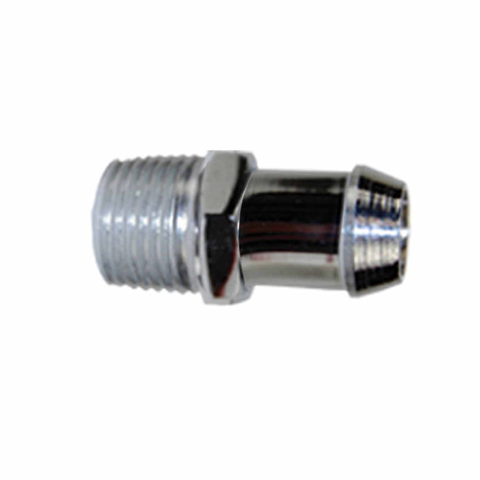 SpeedFx 9124 5/8 Inch Hose For Chevrolet Small and Big Blocks Chrome Plated Steel Single - Truck Part Superstore