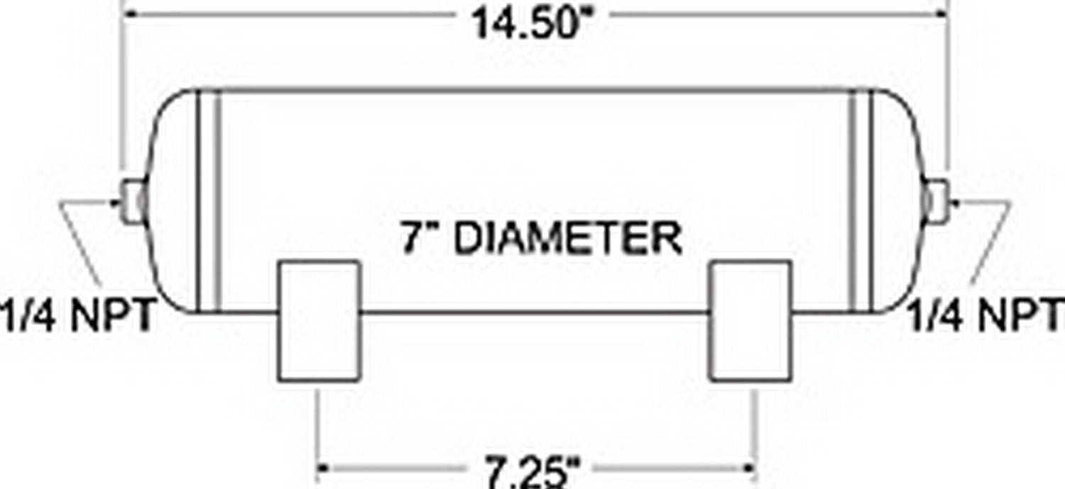 Firestone Ride-Rite 9126 Air Tank - Truck Part Superstore