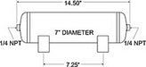 Firestone Ride-Rite 9126 Air Tank - Truck Part Superstore