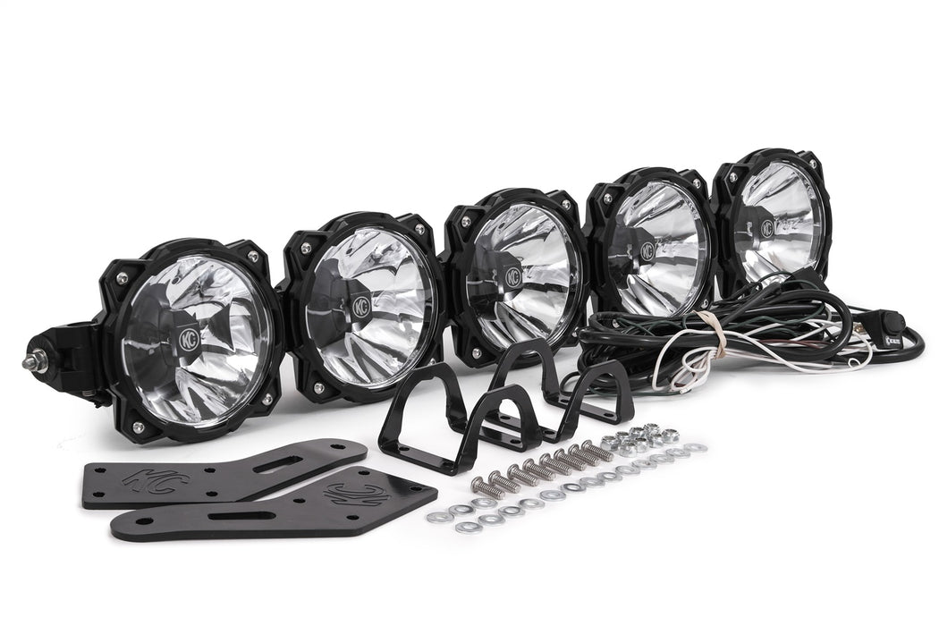 KC Hilites 91309 Polaris RZR; Pro6 Gravity LED 5-Light Overhead Sys - Truck Part Superstore