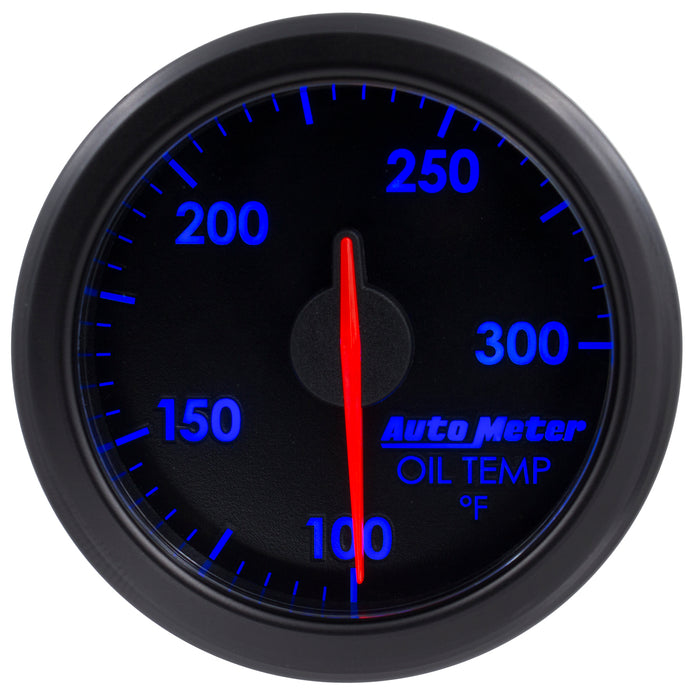AutoMeter 9140-T 2-1/16in. OIL TEMP; 100-300`F; AIRDRIVE; BLACK - Truck Part Superstore