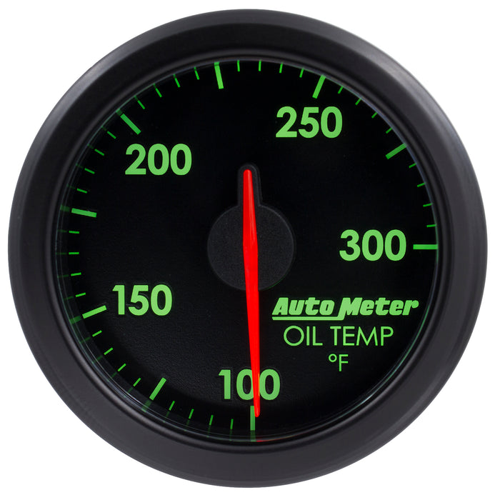 AutoMeter 9140-T 2-1/16in. OIL TEMP; 100-300`F; AIRDRIVE; BLACK - Truck Part Superstore