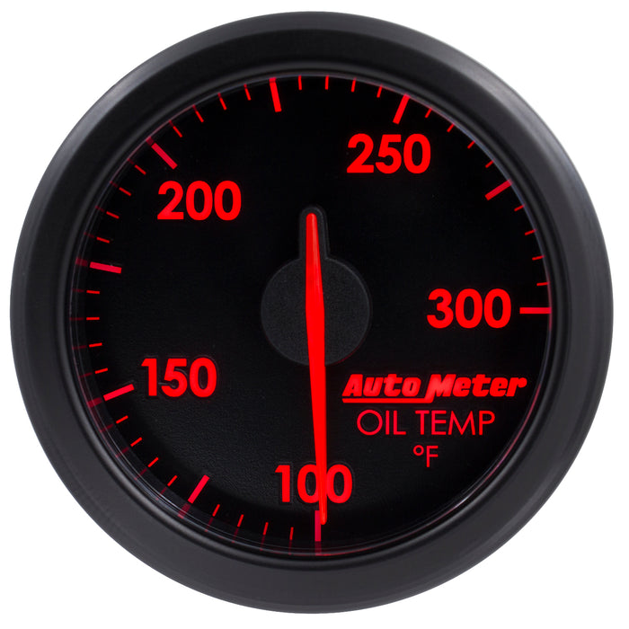 AutoMeter 9140-T 2-1/16in. OIL TEMP; 100-300`F; AIRDRIVE; BLACK - Truck Part Superstore