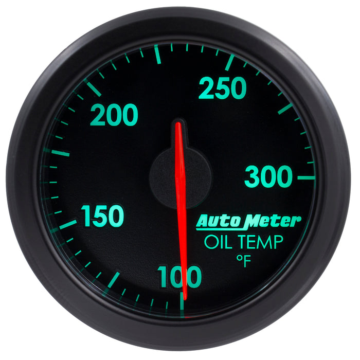 AutoMeter 9140-T 2-1/16in. OIL TEMP; 100-300`F; AIRDRIVE; BLACK - Truck Part Superstore