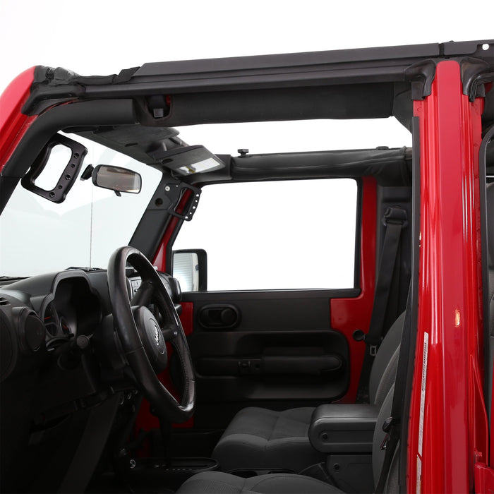 Smittybilt 91406 Jeep JKU Door Surrounds OE Style 2007-2018 Wrangler JKU 4-Door Set Black Smittybilt - Truck Part Superstore