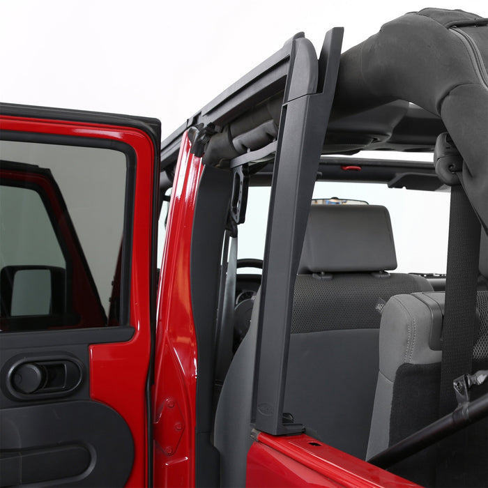 Smittybilt 91406 Jeep JKU Door Surrounds OE Style 2007-2018 Wrangler JKU 4-Door Set Black Smittybilt - Truck Part Superstore