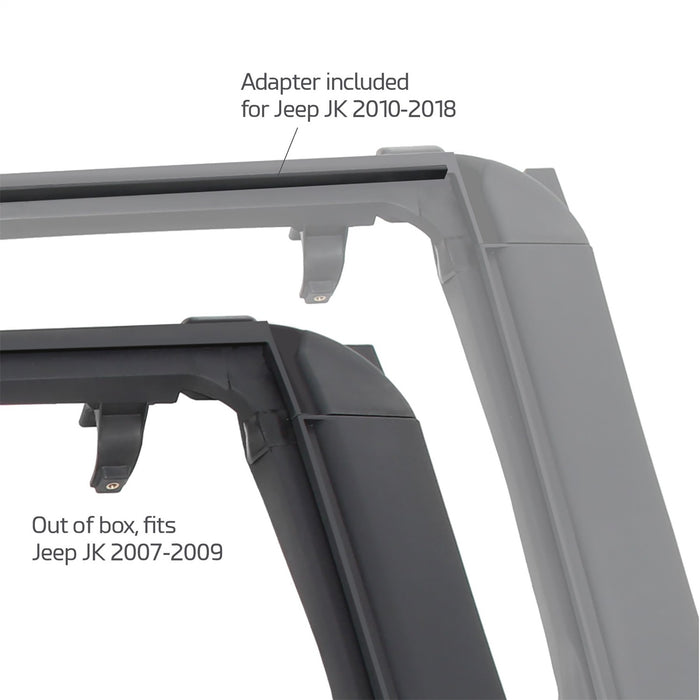 Smittybilt 91406 Jeep JKU Door Surrounds OE Style 2007-2018 Wrangler JKU 4-Door Set Black Smittybilt - Truck Part Superstore