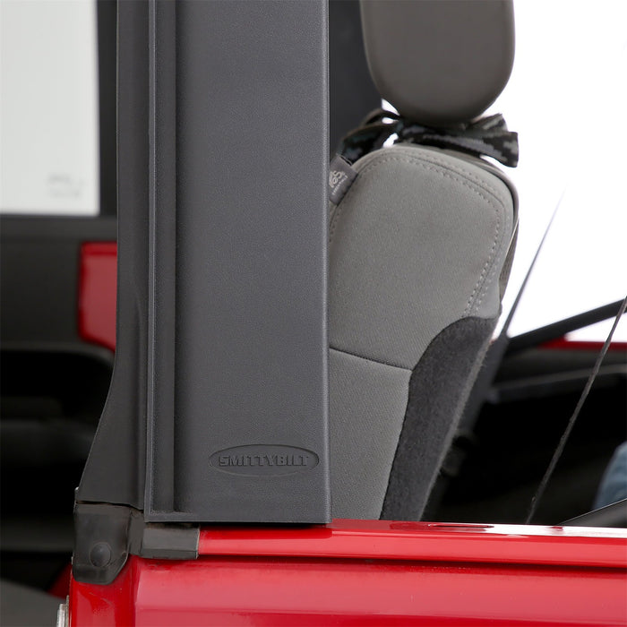 Smittybilt 91406 Jeep JKU Door Surrounds OE Style 2007-2018 Wrangler JKU 4-Door Set Black Smittybilt - Truck Part Superstore