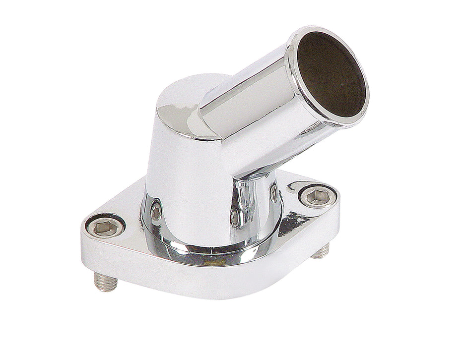 Mr Gasket 9141G Water Neck; Chromed Aluminum; 45 deg. Bend; Swivel; - Truck Part Superstore
