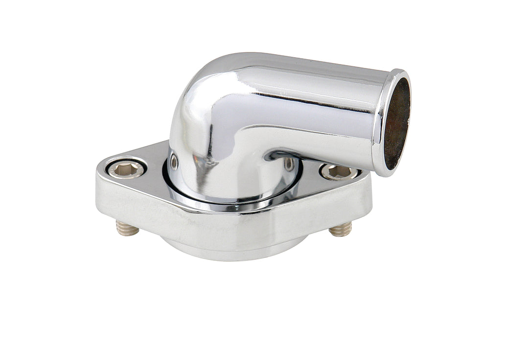 Mr Gasket 9142G Water Neck; Chromed Aluminum; 90 deg. Bend; Swivel; - Truck Part Superstore