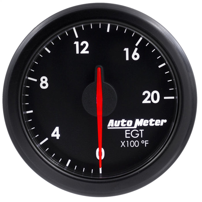 AutoMeter 9145-T 2-1/16in. E.G.T; 0-2000`F; AIRDRIVE; BLACK - Truck Part Superstore