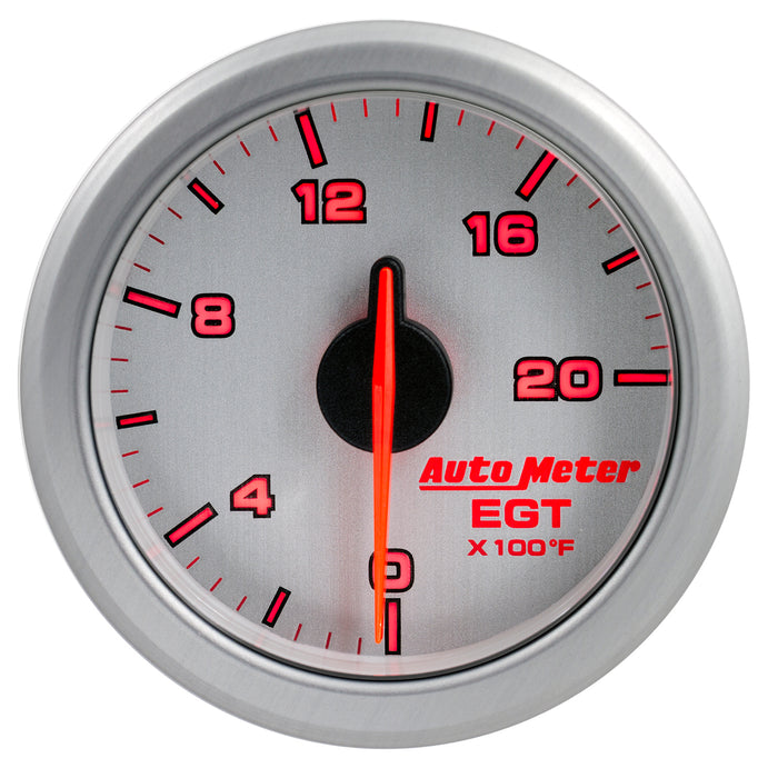 AutoMeter 9145-UL 2-1/16in. E.G.T; 0-2000`F; AIRDRIVE; SILVER - Truck Part Superstore