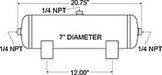 Firestone Ride-Rite 9148 Air Tank - Truck Part Superstore