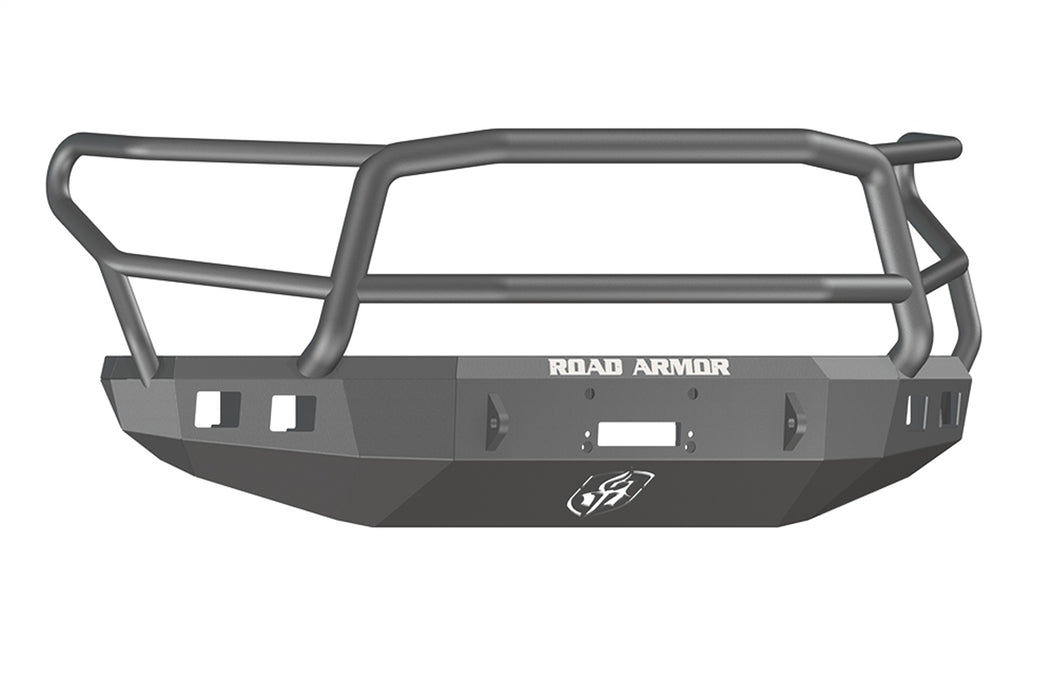 Road Armor 914R5B Stealth Winch Front Bumper; Lonestar Guard; Satin Black; Square Fog Light Holes; - Truck Part Superstore