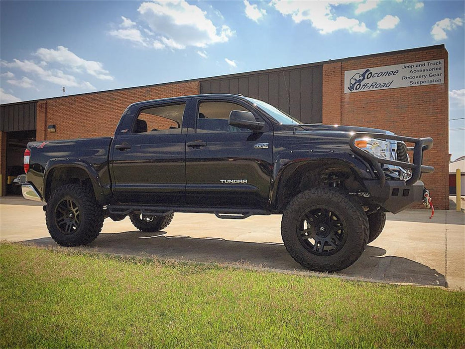 Road Armor 914R5B Stealth Winch Front Bumper; Lonestar Guard; Satin Black; Square Fog Light Holes; - Truck Part Superstore