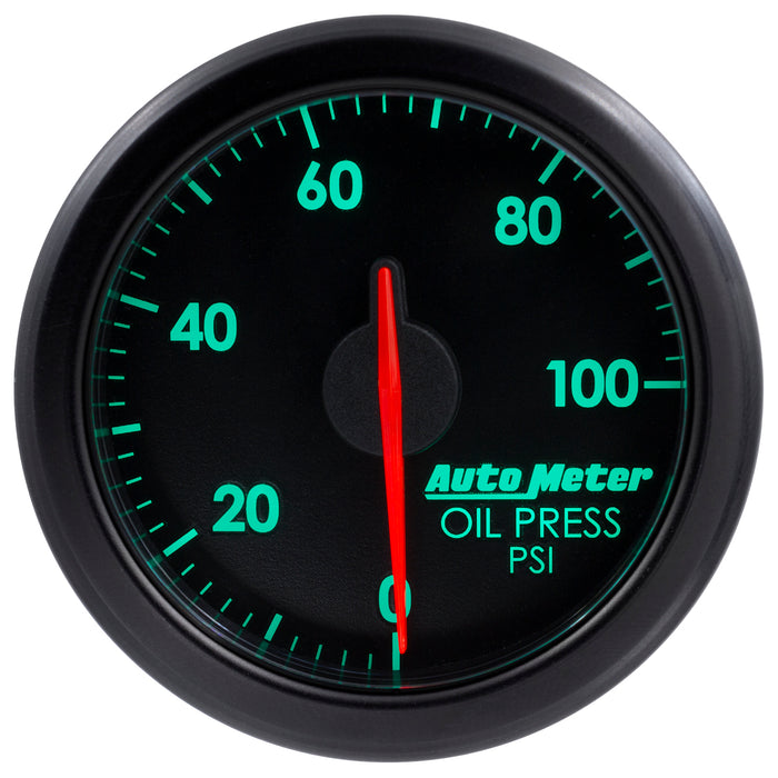 AutoMeter 9152-T 2-1/16in. OIL PRESS; 0-100 PSI; AIRDRIVE; BLACK - Truck Part Superstore
