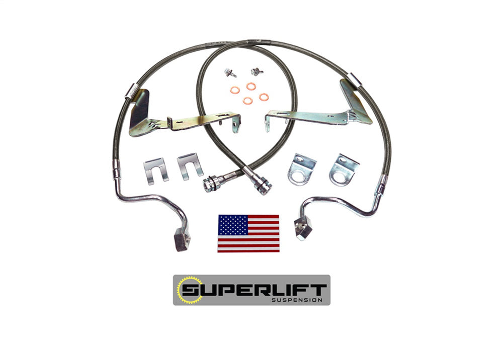 Superlift 91560 Bulletproof Brake Hose-Front-08-10 F-250/F350 w/6-10in. Lift - Truck Part Superstore