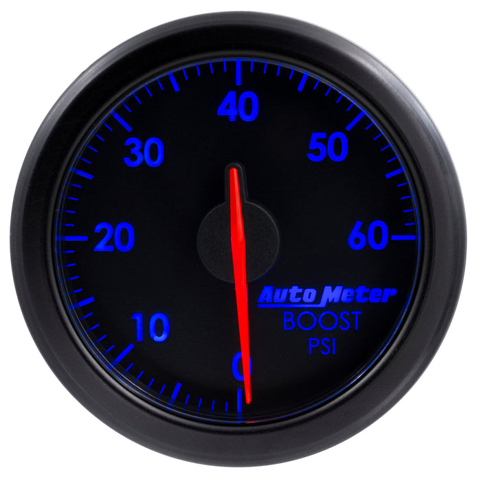 AutoMeter 9160-T 2-1/16in. BOOST; 0-60 PSI; AIRDRIVE; BLACK - Truck Part Superstore