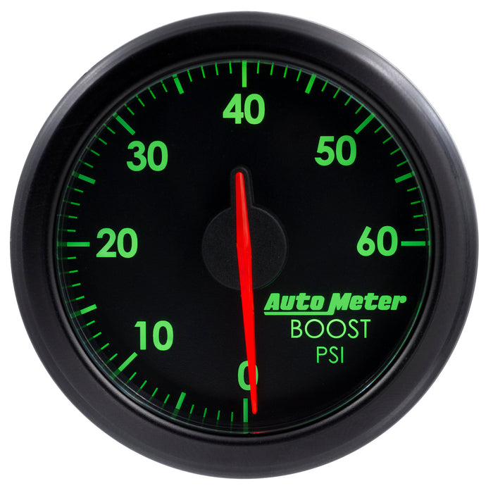 AutoMeter 9160-T 2-1/16in. BOOST; 0-60 PSI; AIRDRIVE; BLACK - Truck Part Superstore
